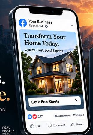 Sponsored Facebook ad shown on a phone